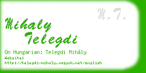 mihaly telegdi business card