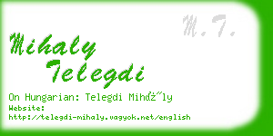 mihaly telegdi business card